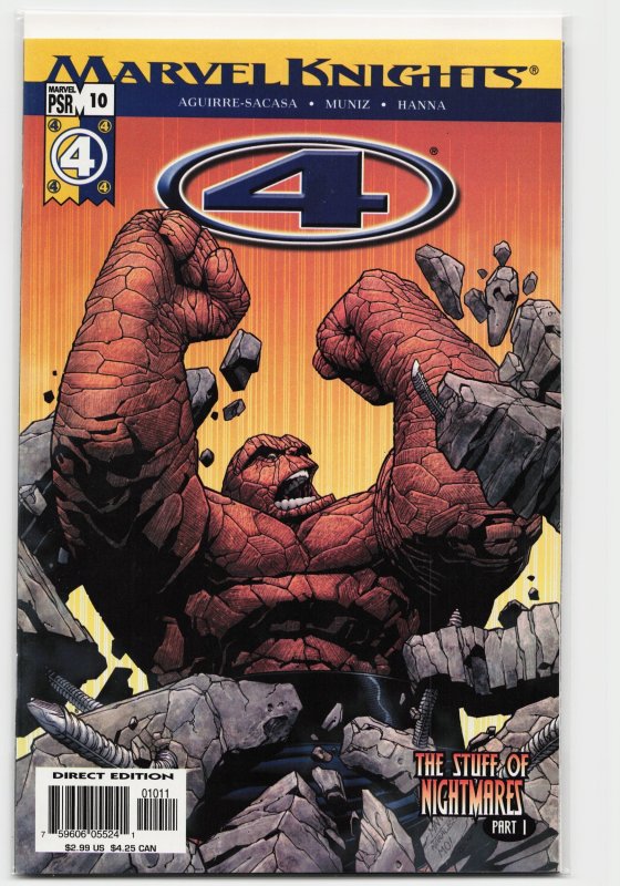 Marvel Knights: 4 #10 (Marvel Comics, 2004), raw, ungraded comic book — front cover