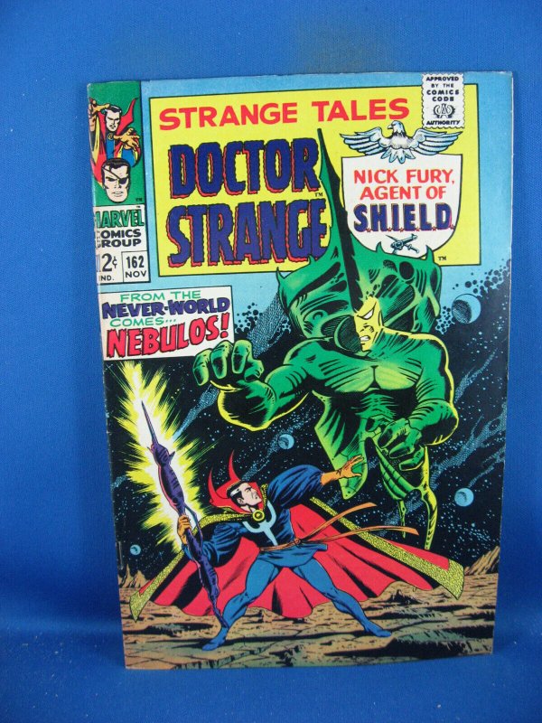 Strange Tales #162 (Marvel Comics, 1967), raw comic book in VF condition — front cover
