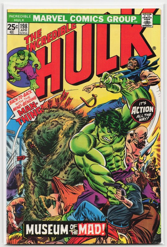 The Incredible Hulk #198 (Marvel Comics, 1976), raw, ungraded comic book — front cover