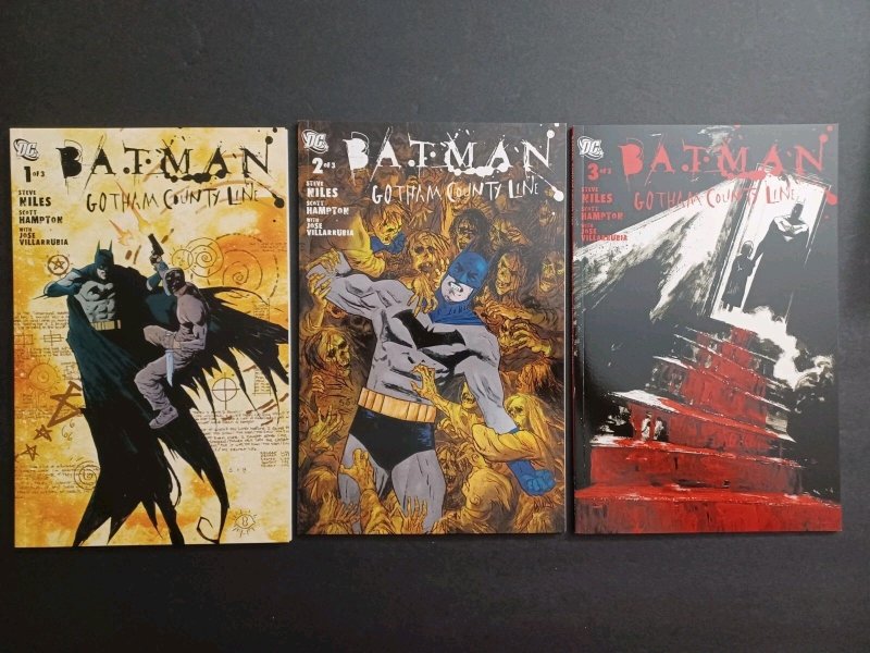 Batman Gotham County Line #1 2 & 3 Complete Set - Niles - Hampton - 2005 - NM (DC Comics, 2005), raw comic book in NM condition — front cover