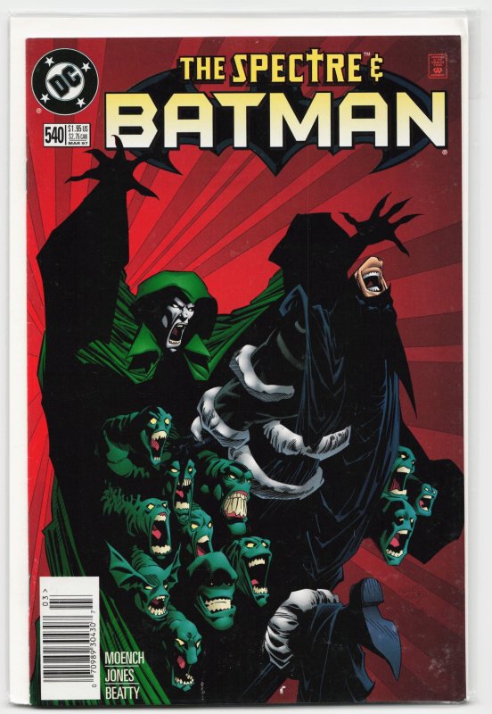 Batman #540 (DC Comics, 1997), raw, ungraded comic book — front cover