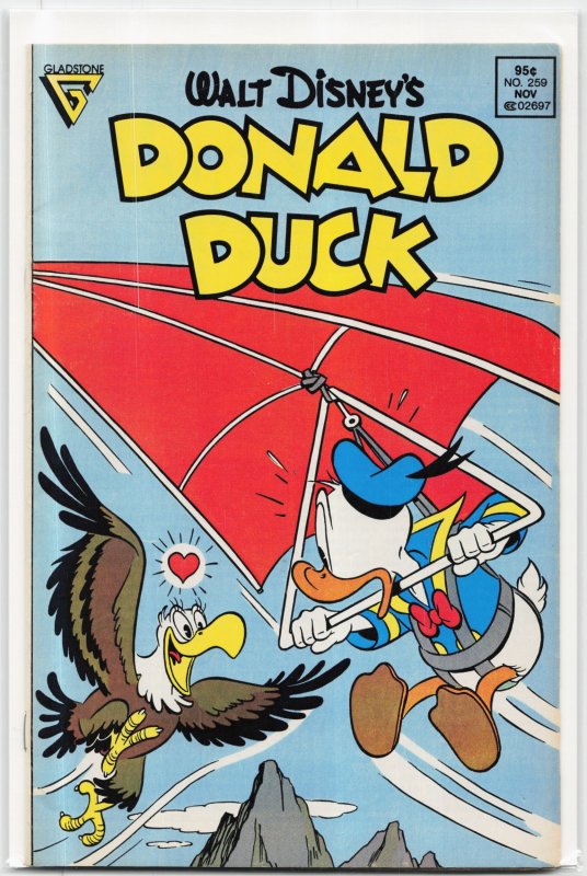 Donald Duck #259 (Gladstone, 1987), raw, ungraded comic book — front cover