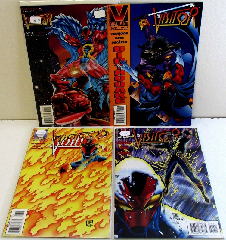 Visitor Lot of 4 #1, 7, 9, 10 Valiant (1995) 1st Series Comic Books (1995), raw, ungraded comic book — front cover