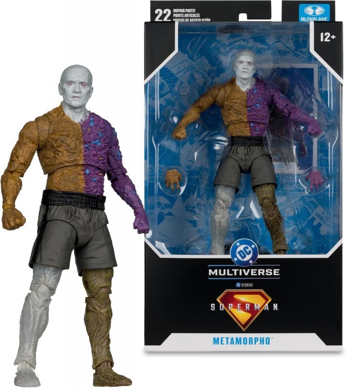 Metamorpho | Superman Movie | Mcfarlane Toys | DC Multiverse 7in | New in Box (DC Comics), raw, ungraded comic book — front cover