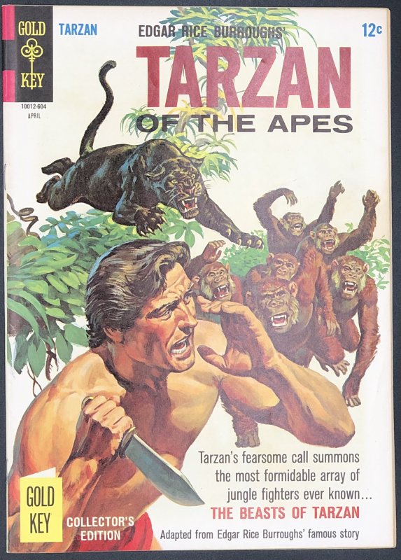 Edgar Rice Burroughs' Tarzan #157 (1966), raw, ungraded comic book — front cover