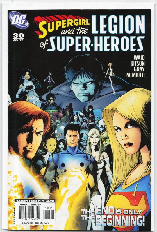 Supergirl and the Legion of Super-Heroes #30 (2007), raw, ungraded comic book — front cover