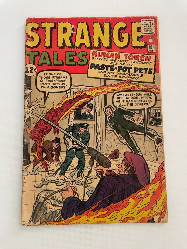Strange Tales #104 (Marvel Comics), raw comic book in FN- condition — front cover
