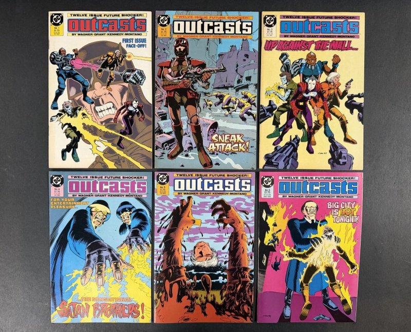 Outcasts (1987) #1-12 Complete Set VF- DC Comics (DC Comics, 1987), raw comic book in VF- condition — front cover
