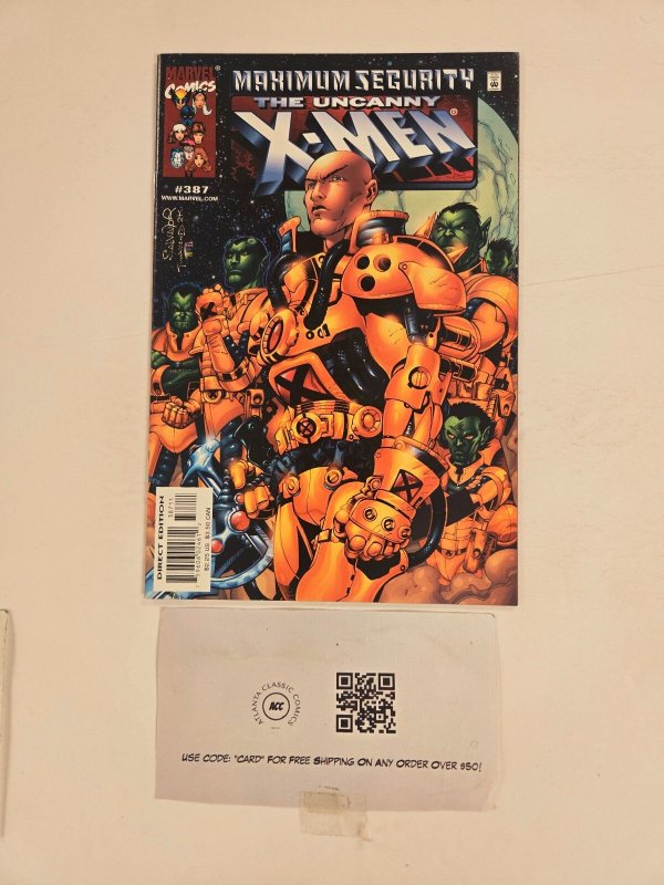 Uncanny X-Men #387 (Marvel Comics), raw comic book in NM condition — front cover
