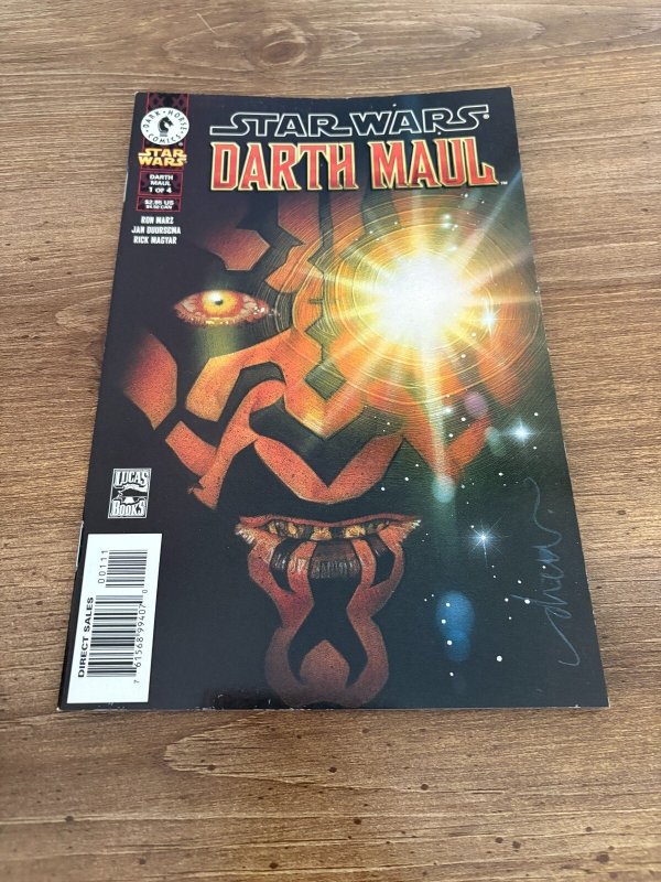 Lot of 4 Star Wars Darth Maul Dark Horse Comic Books # 1 2 3 4 Vf-Nm 5 J482, raw comic book in NM condition — front cover