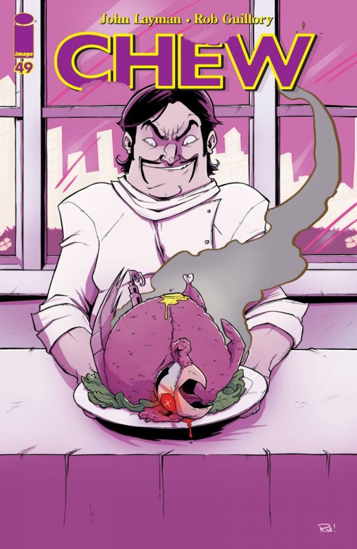 Chew #49 (Image Comics, 2009), raw comic book in VF/NM condition — front cover