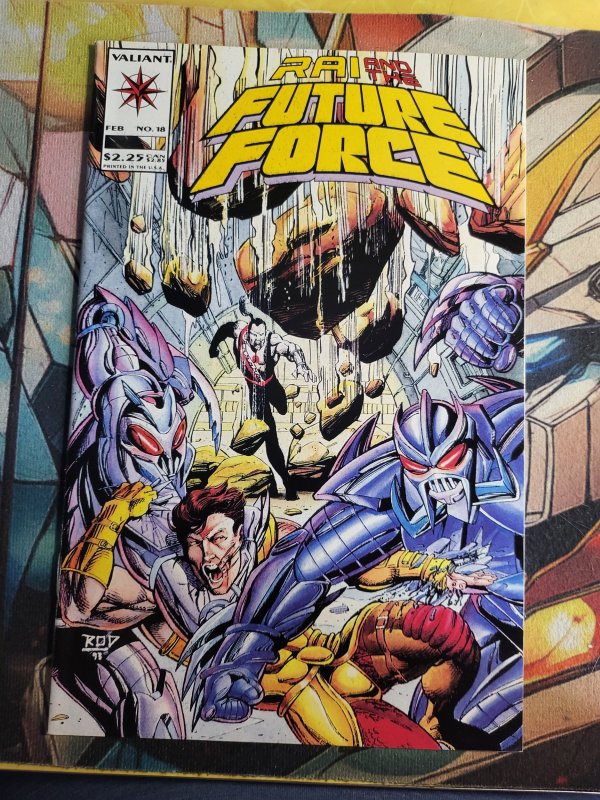 Rai #18 (Valiant Comics, 1994), raw, ungraded comic book — front cover