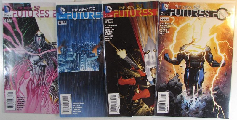 2014 New 52 Futures End Lot of 4 #16, 17, 19, 22 DC Comics 1st Print Comic Books (DC Comics, 2014), raw, ungraded comic book — front cover