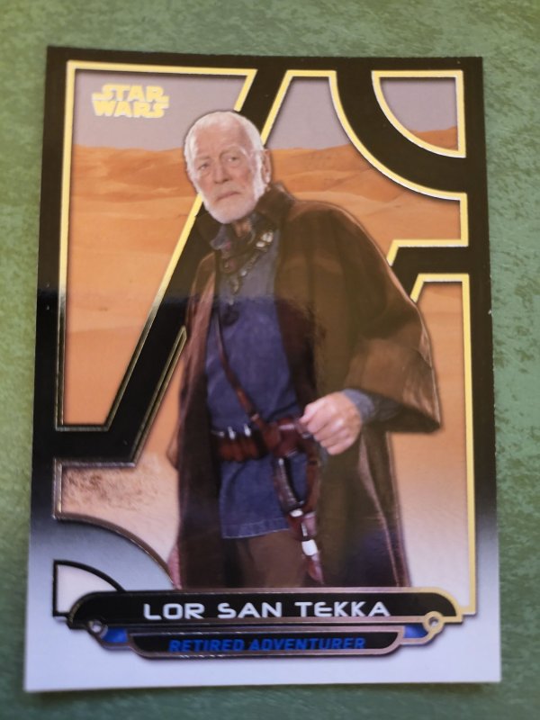 2018 Star Wars Galactic Files #TFA-16 Lor San Tekka (2018), raw, ungraded comic book — front cover