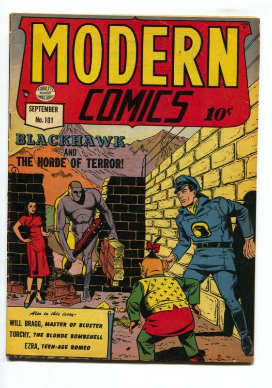 Modern #101 - 1950 - Quality - Vg/fn - Comic Book (Quality Comics, 1950), raw comic book in VG/FN condition — front cover