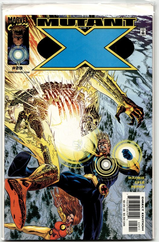 Mutant X #29 (2001), raw, ungraded comic book — front cover