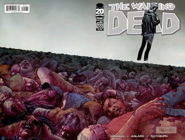 The Walking Dead #100 (Image Comics, 2003), raw comic book in VF/NM condition — front cover