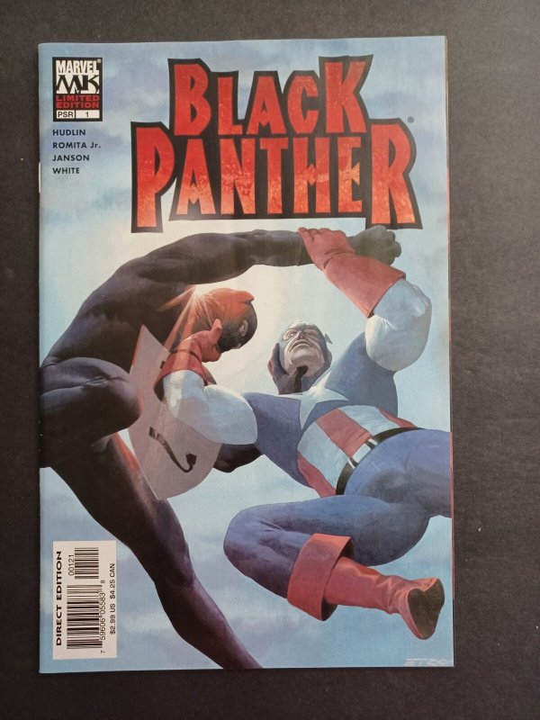 Black Panther #1 (Marvel Comics, 2005), raw comic book in NM condition — front cover