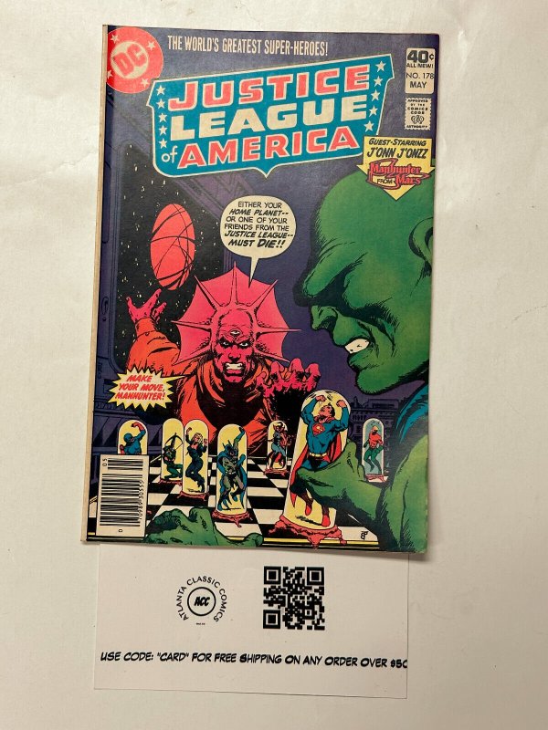 Justice League of America #178 (DC Comics, 1980), raw comic book in VF condition — front cover