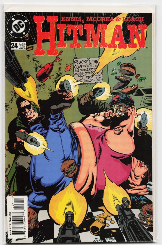 Hitman #24 (1998), raw, ungraded comic book — front cover