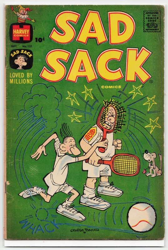 Sad Sack Comics #121 (Harvey Comics, 1961), raw, ungraded comic book — front cover