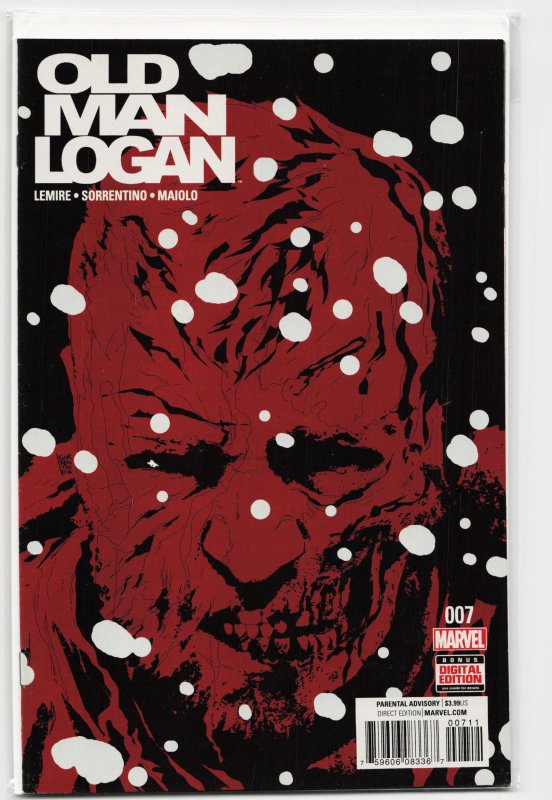 Old Man Logan #7 (Marvel Comics, 2016), raw, ungraded comic book — front cover