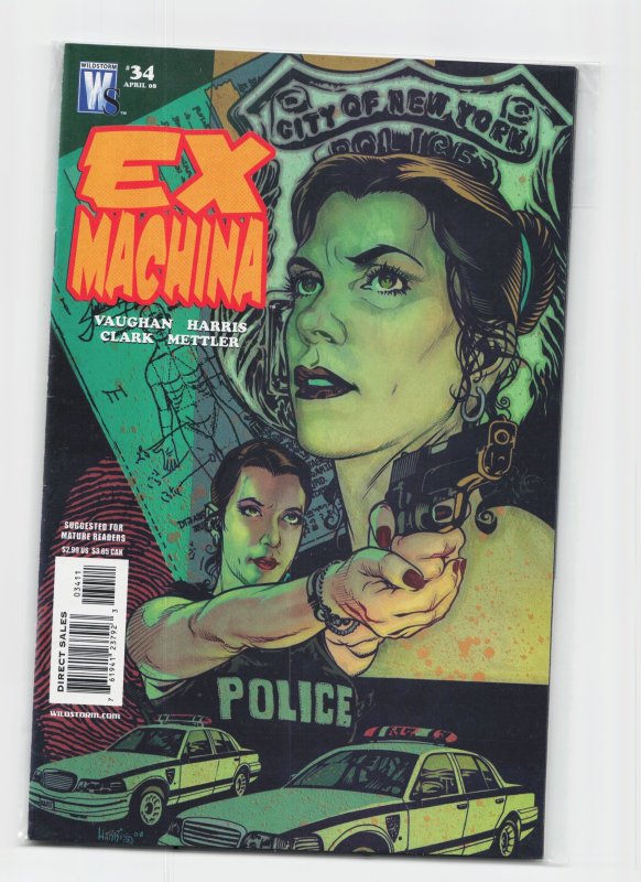Ex Machina #34 (DC Comics, 2008), raw, ungraded comic book — front cover