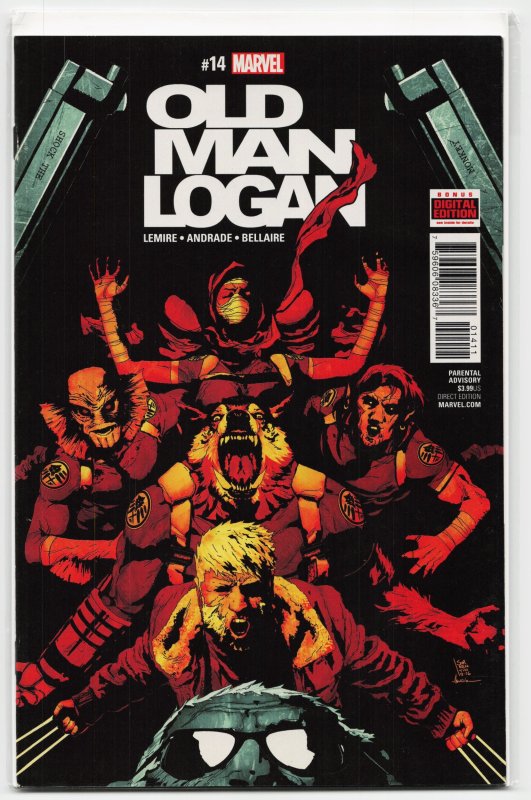 Old Man Logan #14 (Marvel Comics, 2017), raw, ungraded comic book — front cover