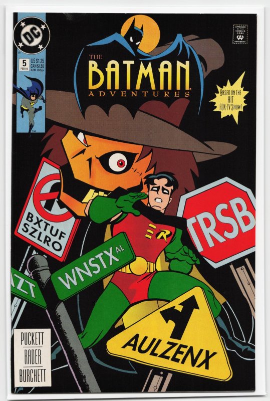 The Batman Adventures #5 (DC Comics, 1993), raw, ungraded comic book — front cover