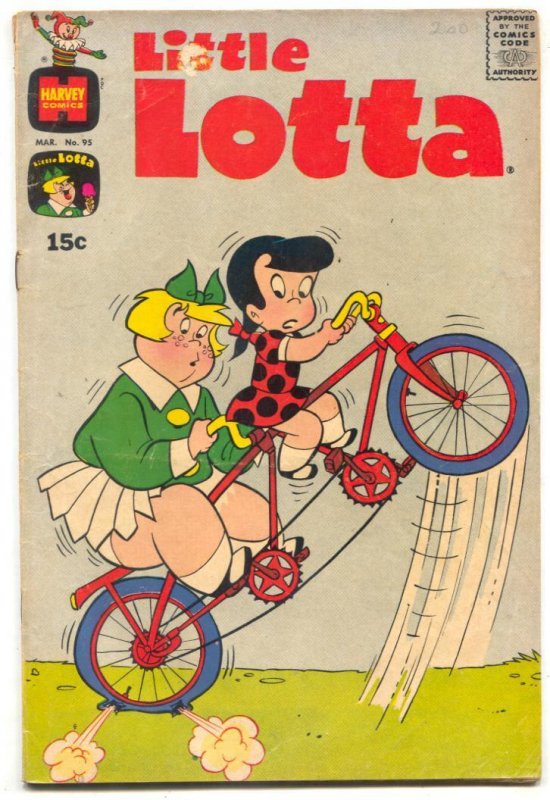 Little Lotta #95 (Harvey Comics, 1971), raw, ungraded comic book — front cover