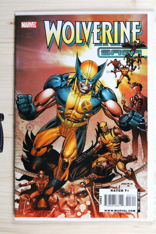 Wolverine Saga #1 (Marvel Comics, 2009), raw comic book in VF/NM 9.0 condition — front cover