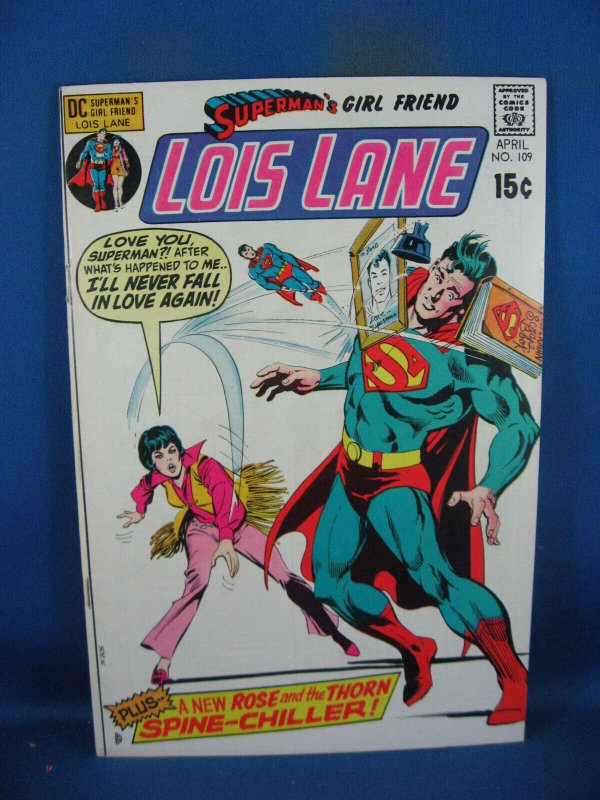 Superman Girlfriend Lois Lane #109 (DC Comics, 1971), raw comic book in VF condition — front cover
