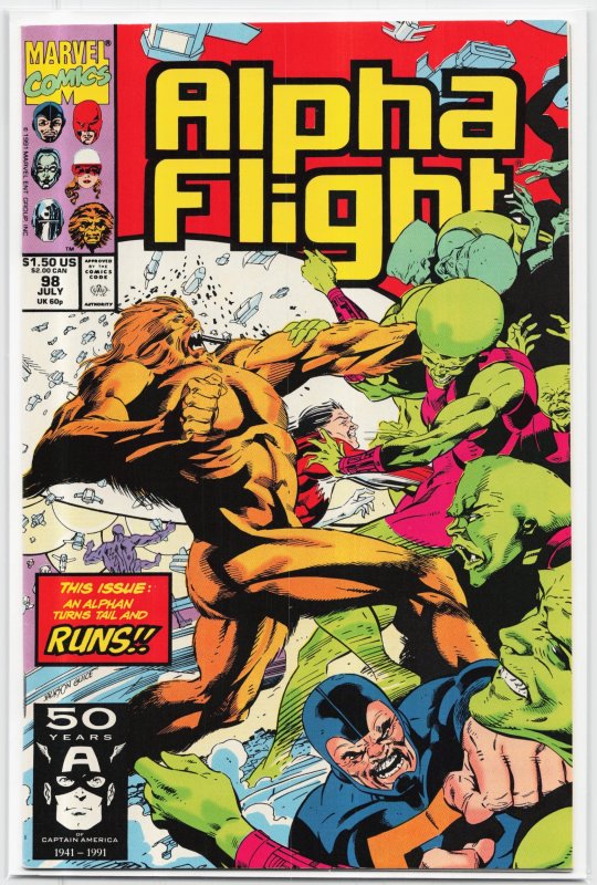 Alpha Flight Special #2 (1991), raw, ungraded comic book — front cover