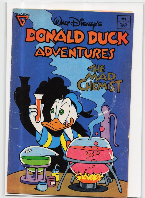 Donald Duck Adventures #15 (Disney Comics, 1989), raw, ungraded comic book — front cover