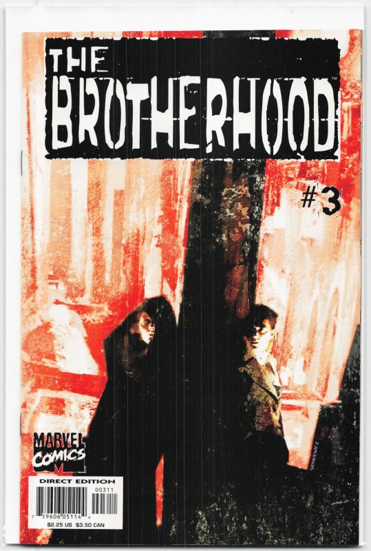The Brotherhood #3 (2001), raw, ungraded comic book — front cover
