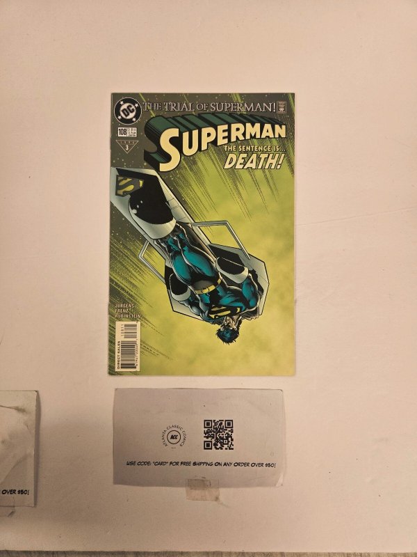 Superman #108 (DC Comics, 1956), raw comic book in NM condition — front cover