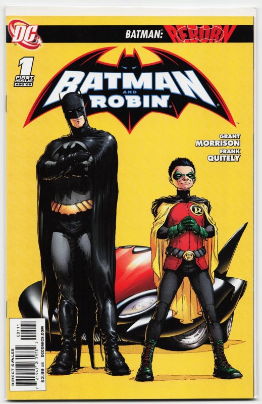 Batman and Robin #1 (DC Comics, 2009), raw, ungraded comic book — front cover
