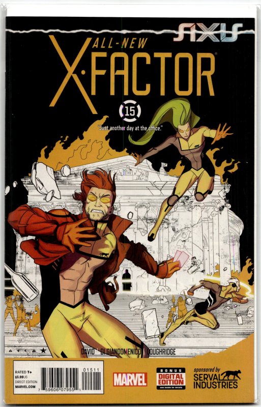 All-New X-Factor #15 (Marvel Comics, 2014), raw, ungraded comic book — front cover