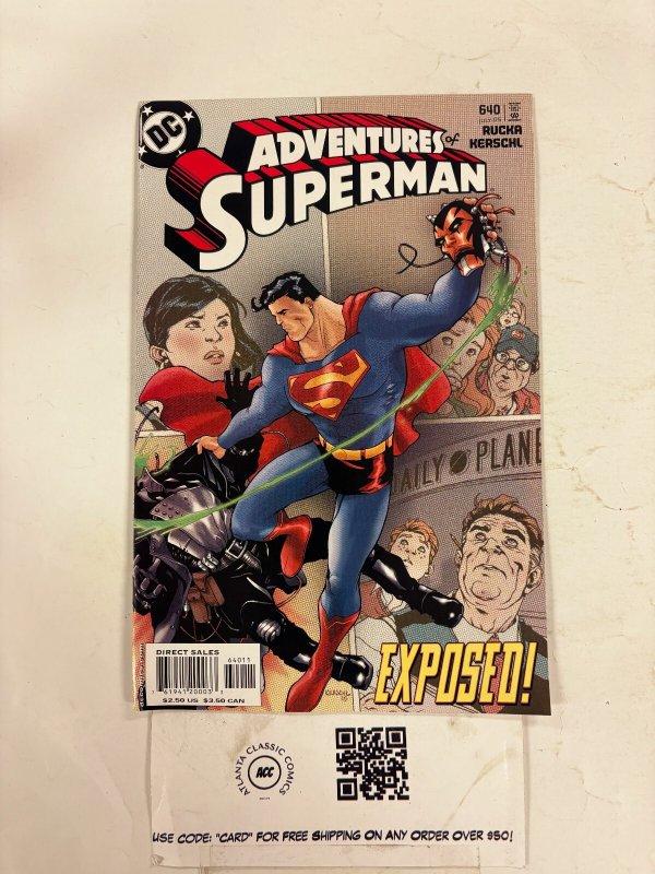 Adventures of Superman #640 (DC Comics, 2004), raw comic book in NM condition — front cover