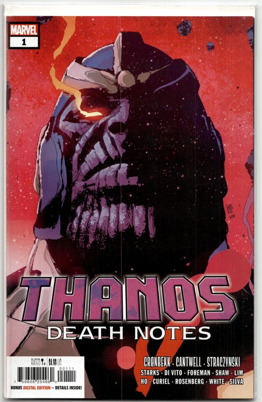 Thanos: Death Notes (2023) Thanos (2023), raw, ungraded comic book — front cover