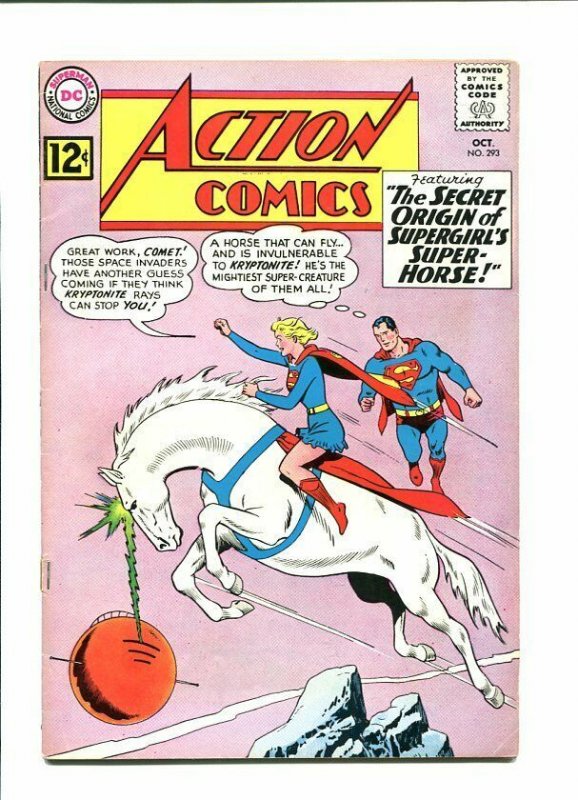 Action #293 (DC Comics, 1962), raw comic book in VG+ condition — front cover