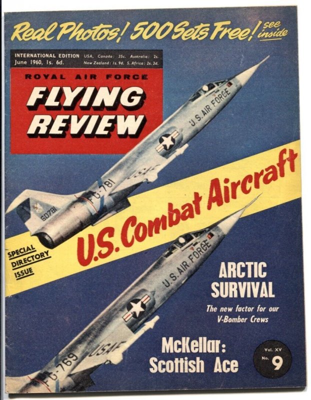 Pulp: Royal Air Force Flying Review June 1960- Arctic Survival (1960), raw, ungraded comic book — front cover