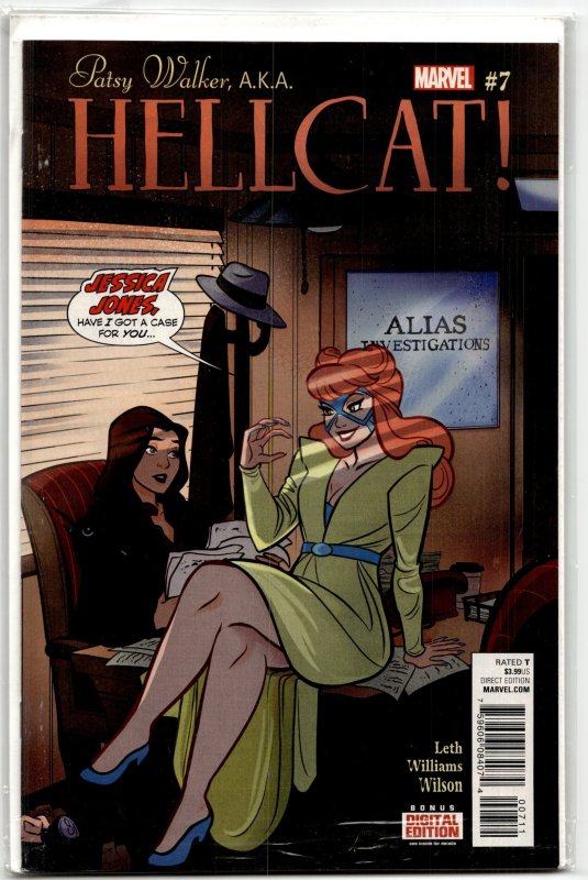 Patsy Walker, A.K.A. Hellcat! #7 (2016), raw, ungraded comic book — front cover