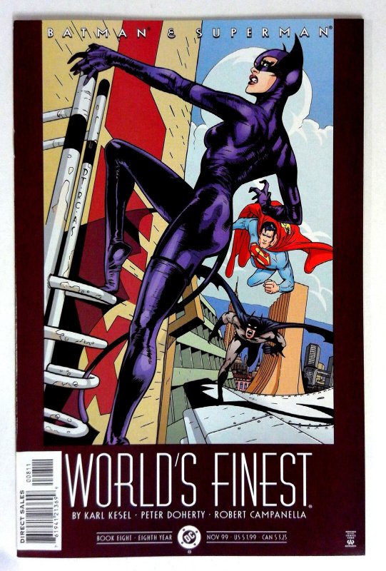 Batman and Superman World's Finest #8 (DC Comics, 1999), raw comic book in NM- condition — front cover