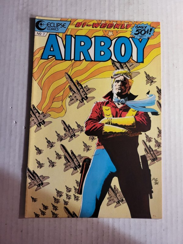 Airboy #7 (1986), raw, ungraded comic book — front cover