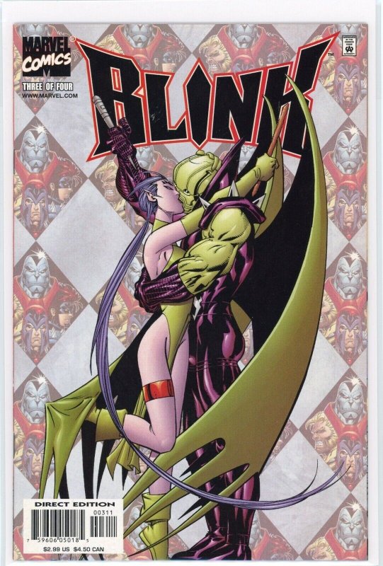 Blink #3 (Marvel Comics, 2001), raw comic book in NM 9.4 condition — front cover
