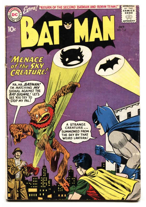 Batman #135 - 1960 - DC - VG - Comic Book (DC Comics, 1960), raw comic book in VG condition — front cover