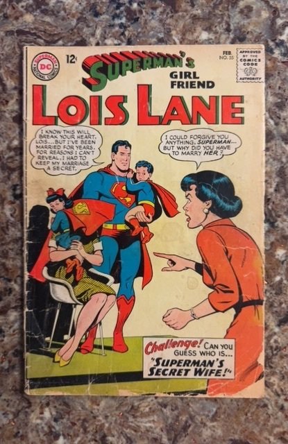Superman's Girl Friend, Lois Lane #55 (DC Comics, 1965), raw, ungraded comic book — front cover