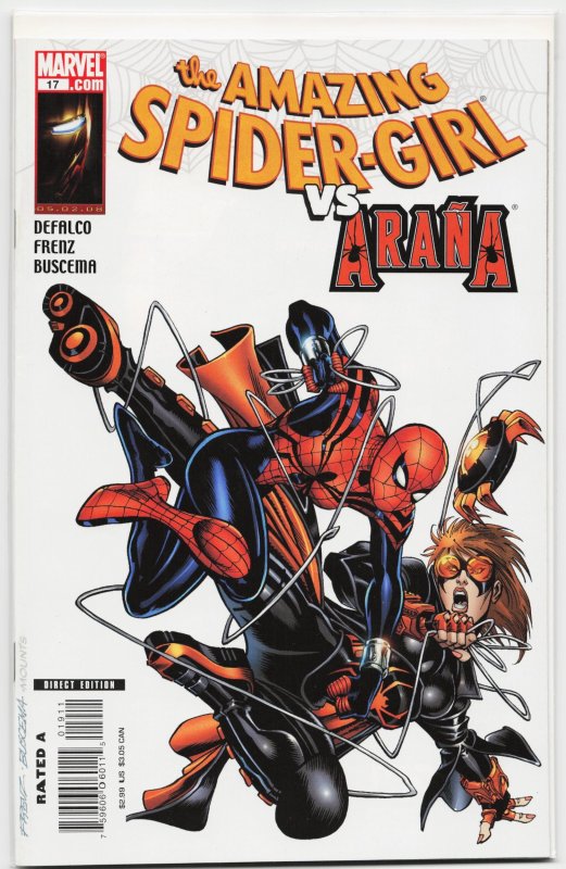 The Amazing Spider-Girl #19 (Marvel Comics, 2008), raw, ungraded comic book — front cover