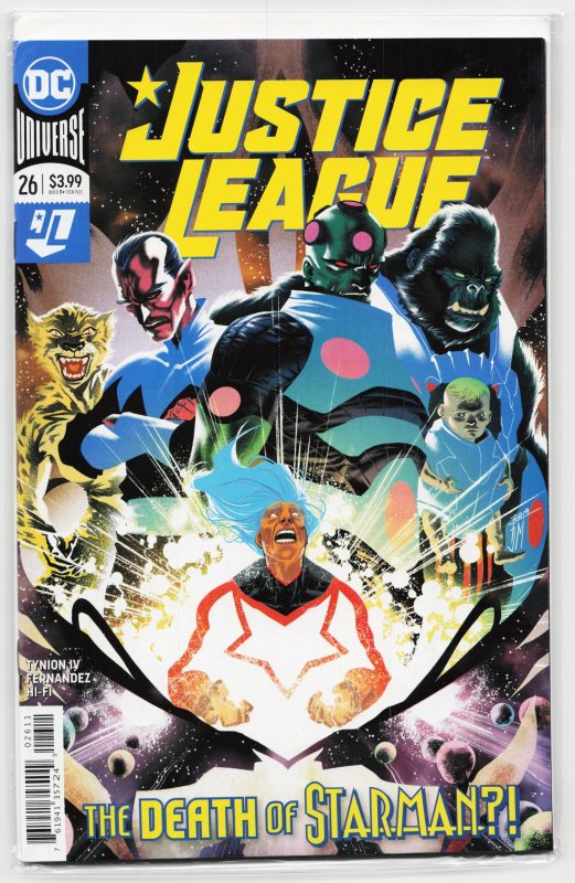 Justice League #26 (DC Comics, 2019), raw, ungraded comic book — front cover